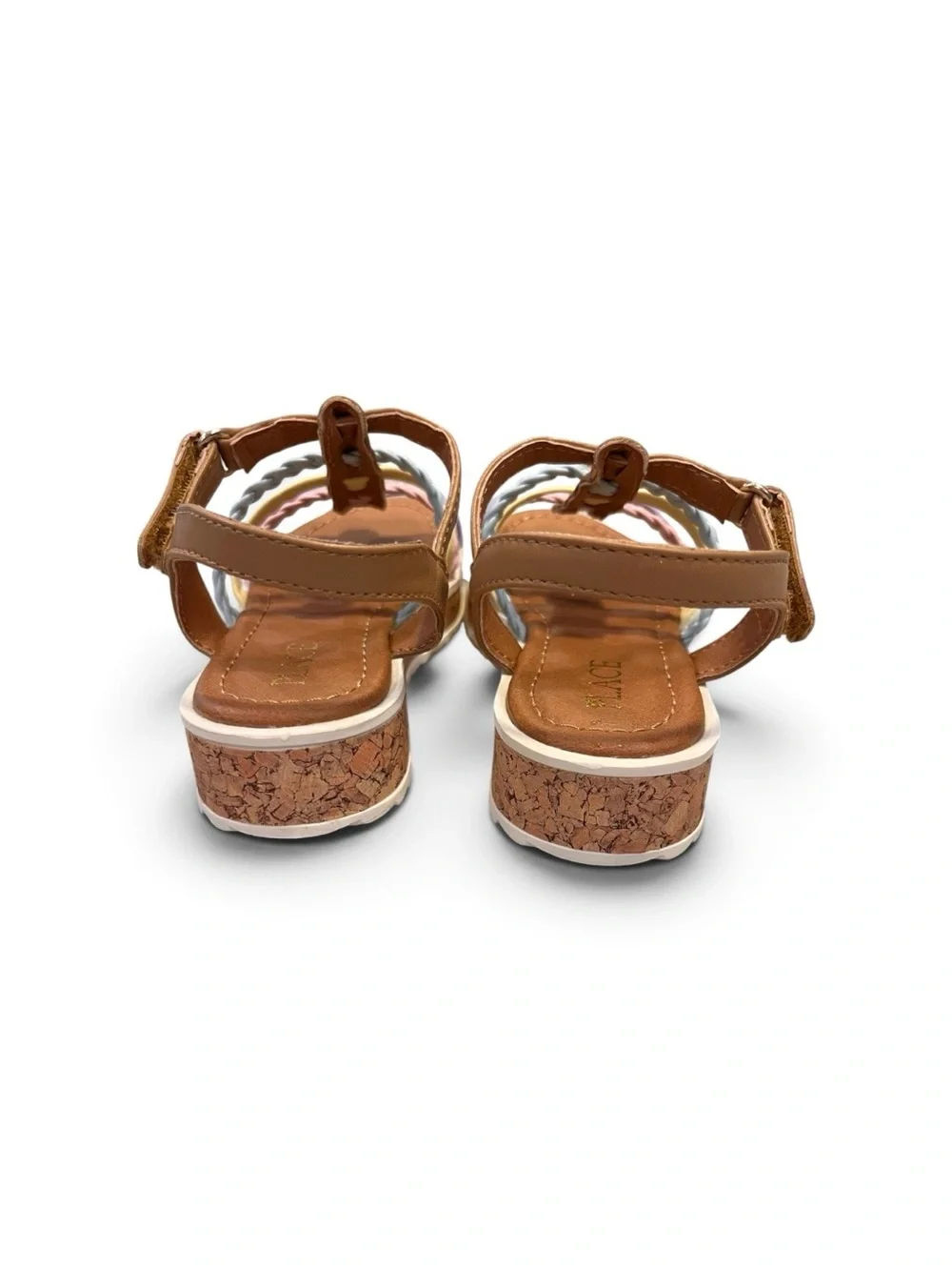 Brand New Sandals with Pastel Blue Yellow Pink Lavender Straps